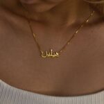 ROUND Calligraphy Persian or Arabic Name Necklace